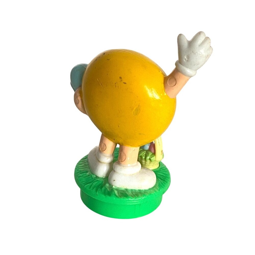 1992 M&M Yellow Easter Basket Eggs Candy Tube Topper 01D - Picture 3 of 8
